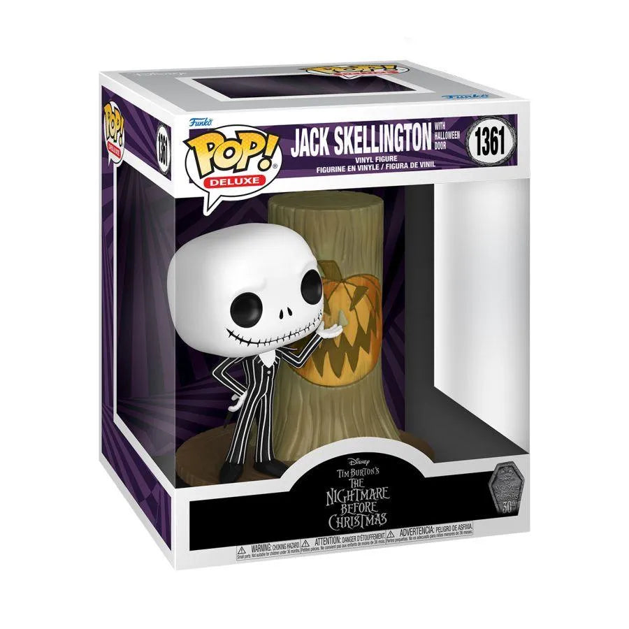FUN72311 The Nightmare Before Christmas - Jack with Halloween Town Door 30th Anniversary Pop! Deluxe - Funko - Titan Pop Culture