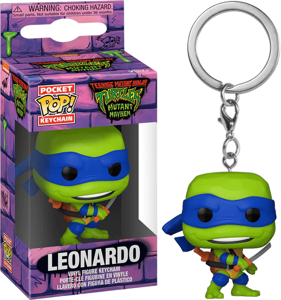 FUN72328 Teenage Mutant Ninja Turtles: Mutant Mayhem (2023) - Leonardo Pop! Keychain - Funko - Titan Pop Culture