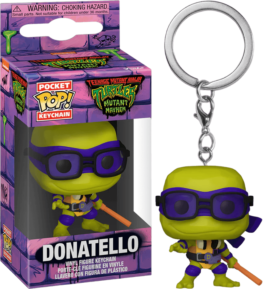 FUN72329 Teenage Mutant Ninja Turtles: Mutant Mayhem (2023) - Donatello Pop! Keychain - Funko - Titan Pop Culture
