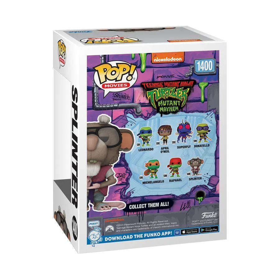 FUN72342 Teenage Mutant Ninja Turtles: Mutant Mayhem (2023) - Splinter Pop! Vinyl - Funko - Titan Pop Culture