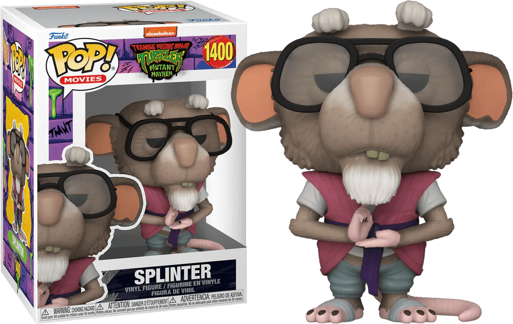 FUN72342 Teenage Mutant Ninja Turtles: Mutant Mayhem (2023) - Splinter Pop! Vinyl - Funko - Titan Pop Culture