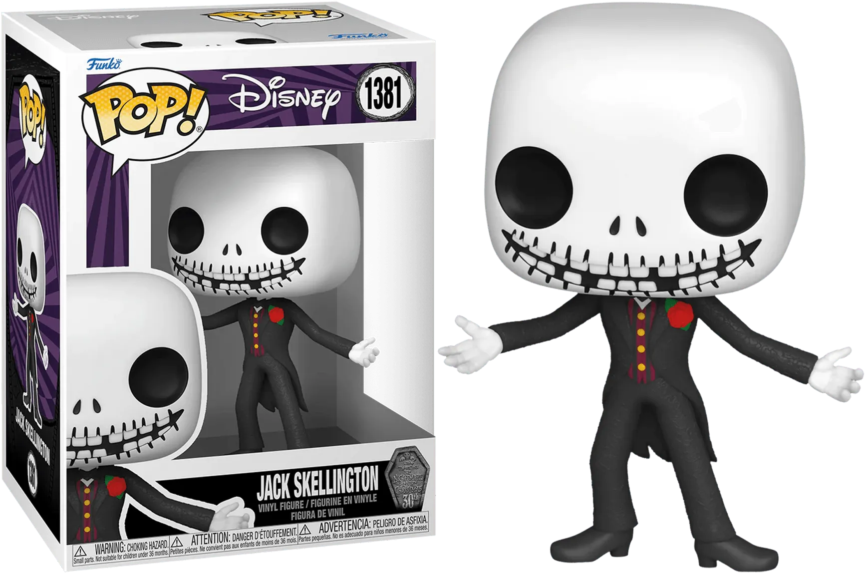 FUN72384 The Nightmare Before Christmas 30th Anniversary - Formal Jack Pop! Vinyl - Funko - Titan Pop Culture