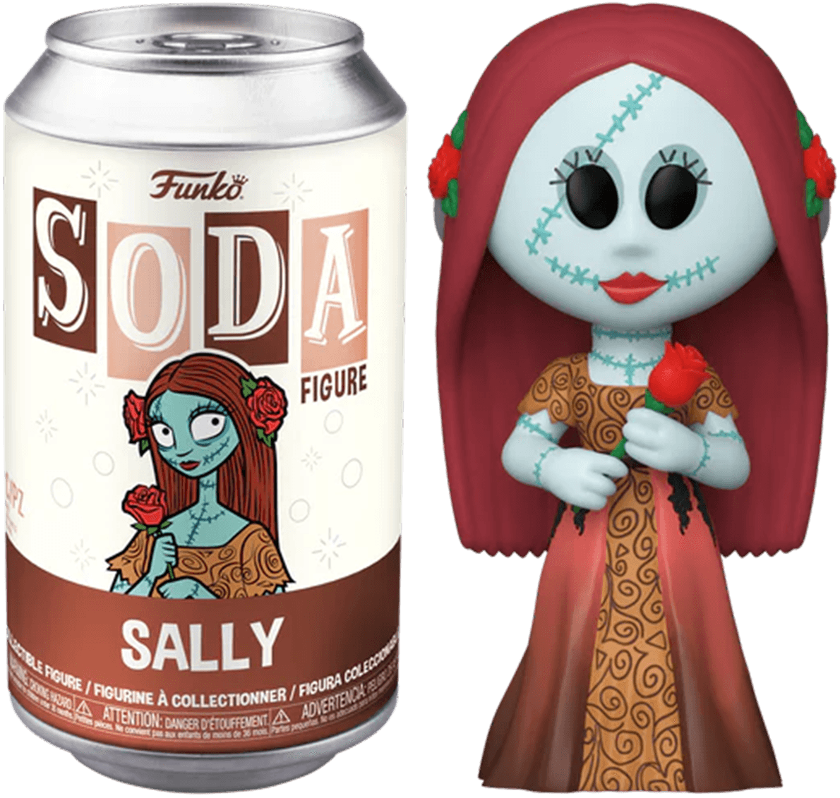 FUN72391 The Nightmare Before Christmas 30th Anniversary - Formal Sally (with chase) Vinyl Soda - Funko - Titan Pop Culture