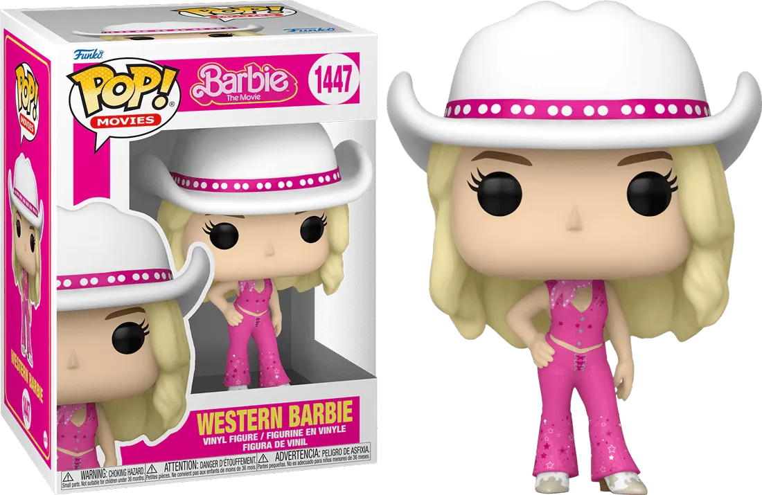 FUN72637 Barbie: The Movie (2023) - Western Barbie Pop! Vinyl - Funko TBA - Titan Pop Culture