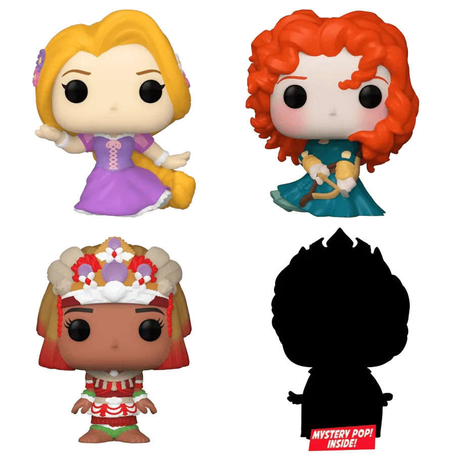 FUN73030 Disney Princess - Rapunzel Bitty Pop! 4-Pack - Funko - Titan Pop Culture