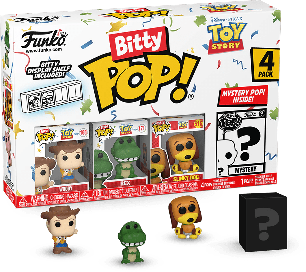 FUN73042 Toy Story - Woody Bitty Pop! 4-Pack - Funko - Titan Pop Culture