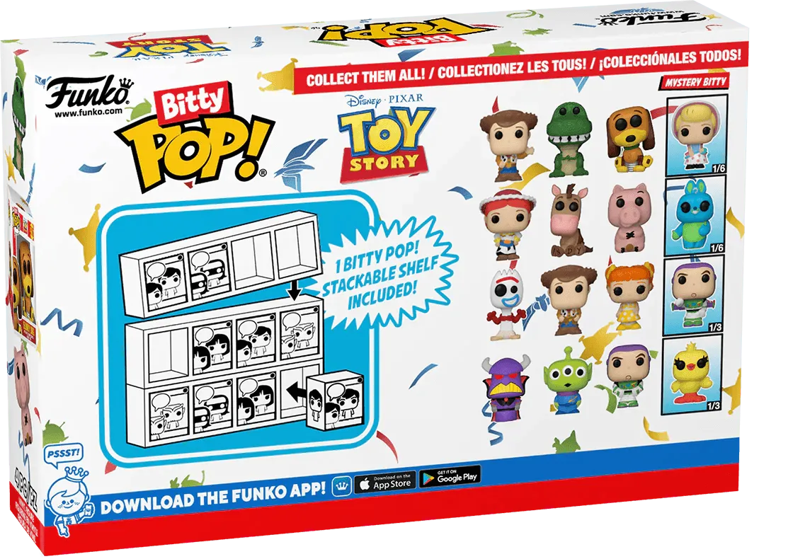 FUN73042 Toy Story - Woody Bitty Pop! 4-Pack - Funko - Titan Pop Culture