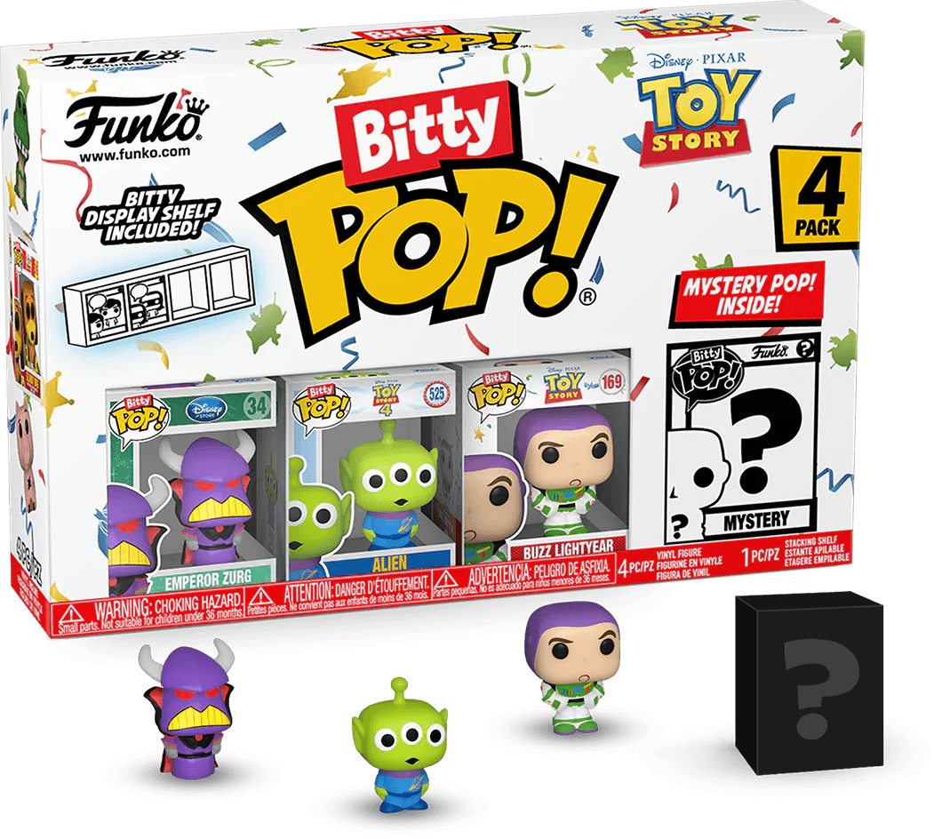 FUN73043 Toy Story - Zurg Bitty Pop! 4-Pack - Funko - Titan Pop Culture