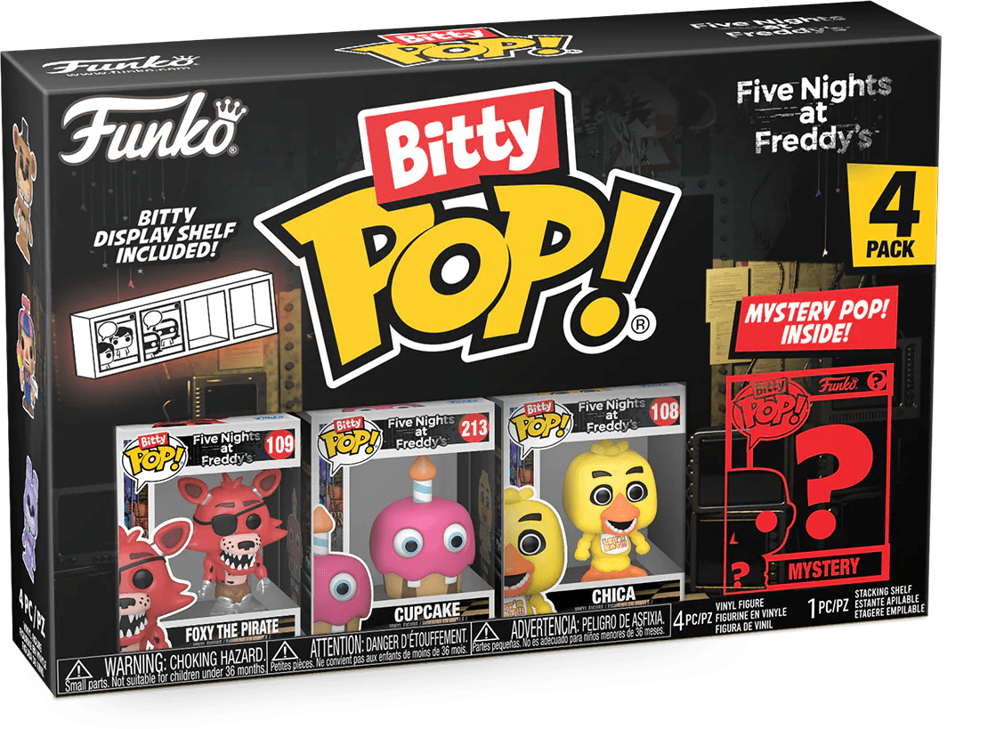 FUN73045 Five Nights at Freddy's - Foxy Bitty Pop! 4-Pack - Funko - Titan Pop Culture