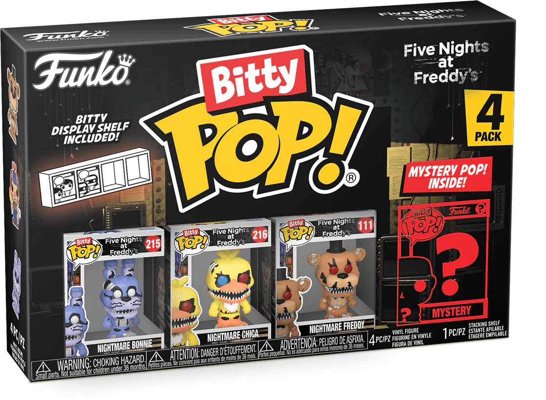 FUN73047 Five Nights at Freddy's - Nightmare Bonnie Bitty Pop! 4-Pack - Funko - Titan Pop Culture