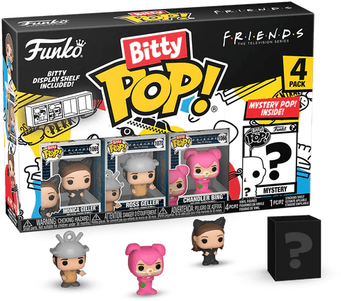 Friends - Monica, Ross, Chandler & Mystery Bitty Pop! Vinyl Figure 4-Pack