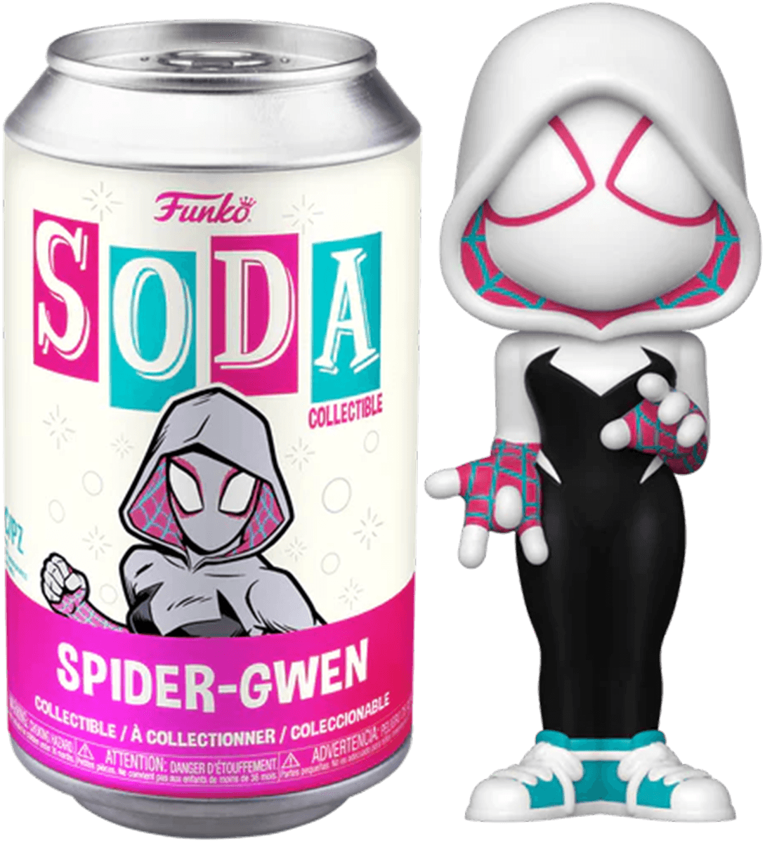 FUN73422 SpiderMan: Across the Spider-Verse - Spider-Gwen (with chase) Vinyl Soda - Funko - Titan Pop Culture