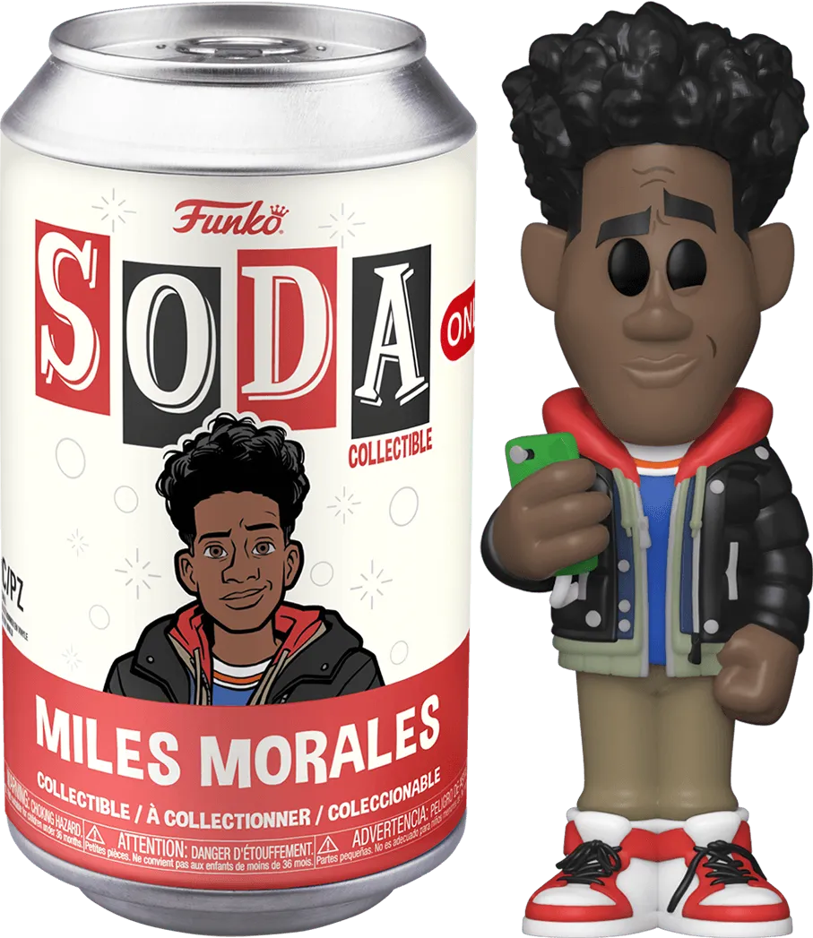 FUN73425 SpiderMan: Across the Spider-Verse - Miles Morales (with chase) Vinyl Soda - Funko - Titan Pop Culture