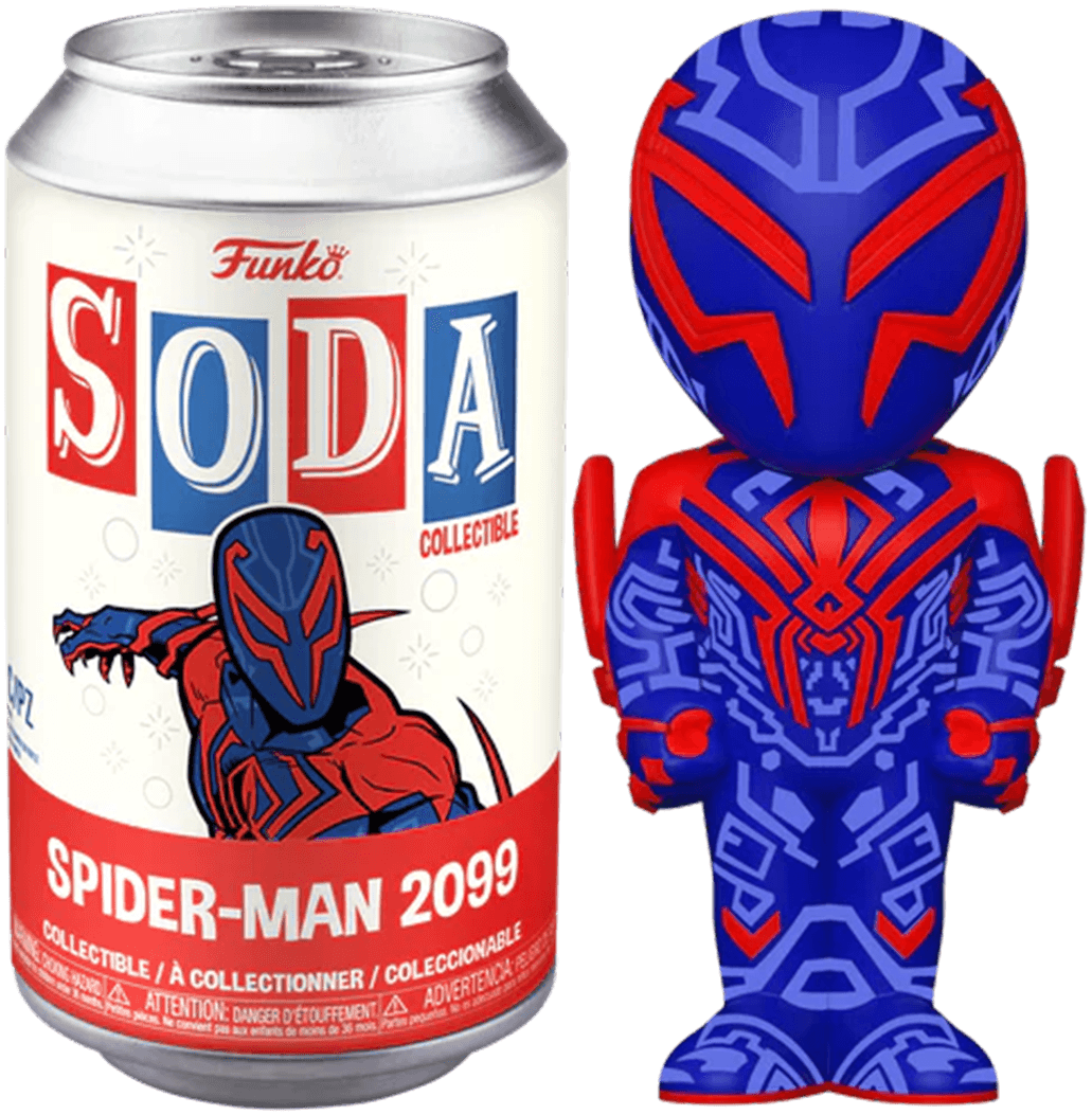 FUN73428 SpiderMan: Across the Spider-Verse - Spider-Man 2099 (with chase) Vinyl Soda - Funko - Titan Pop Culture