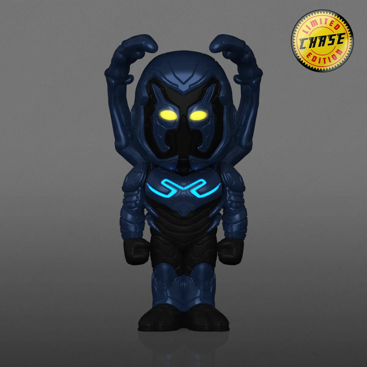 FUN73438 Blue Beetle (2023) - Blue Beetle Unmasked (with chase) Vinyl US Exclusive Soda [RS] - Funko - Titan Pop Culture