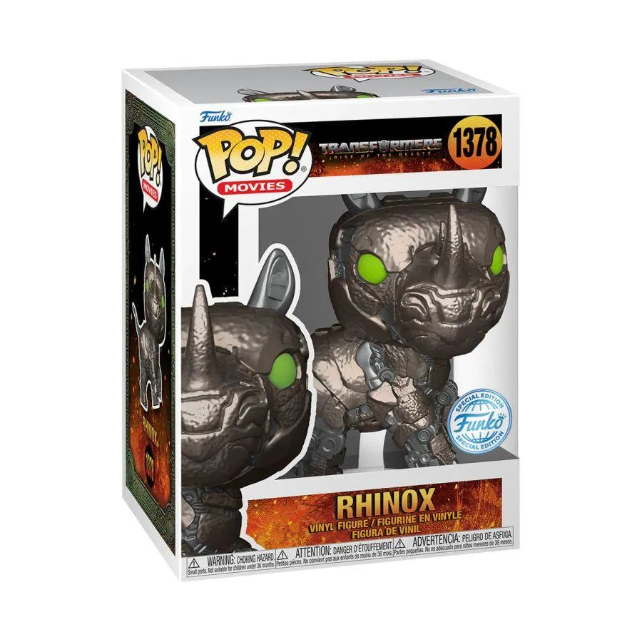 FUN73573 Transformers: Rise of the Beasts - Rhinox US Exclusive Pop! Vinyl [RS] - Funko - Titan Pop Culture