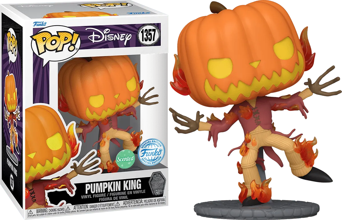 FUN73597 The Nightmare Before Christmas - Pumpkin King 30th Anniv. US Exclusive Scented Pop! Vinyl [RS] - Funko - Titan Pop Culture