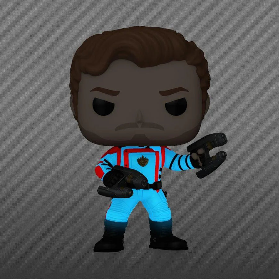 FUN73641 Guardians of the Galaxy: Volume 3 - Star Lord US Exclusive Glow Pop! Vinyl [RS] - Funko - Titan Pop Culture