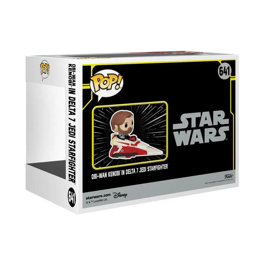 FUN73694 Star Wars: The Clone Wars - Obi-Wan in Delta 7 US Exclusive Pop! Ride [RS] - Funko - Titan Pop Culture