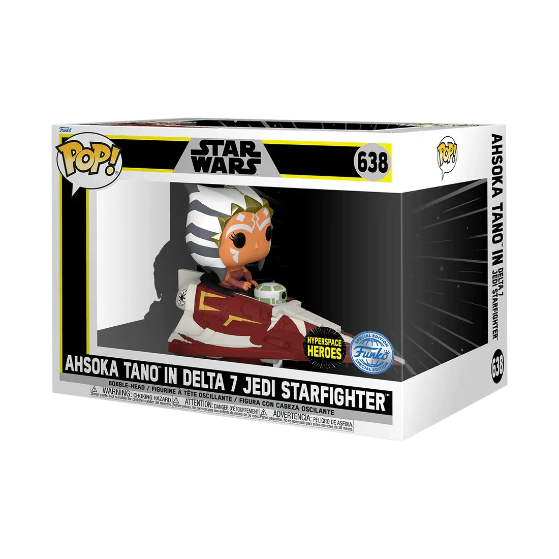 FUN73706 Star Wars The Clone Wars - Ahsoka in Delta 7B US Exclusive Pop! Ride [RS] - Funko - Titan Pop Culture