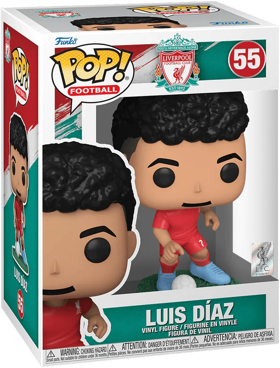 FUN73934 Football (Soccer) - Luis Diaz Liverpool Pop! Vinyl - Funko TBA - Titan Pop Culture
