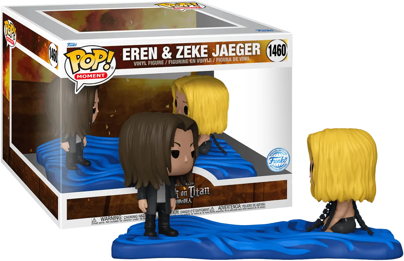 FUN73985 Attack on Titan - Eren & Zeke US Exclusive Pop! Moment [RS] - Funko - Titan Pop Culture