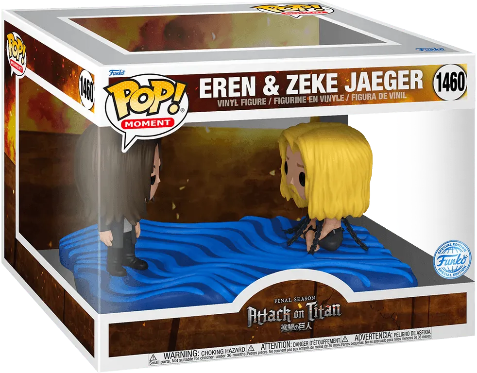 FUN73985 Attack on Titan - Eren & Zeke US Exclusive Pop! Moment [RS] - Funko - Titan Pop Culture