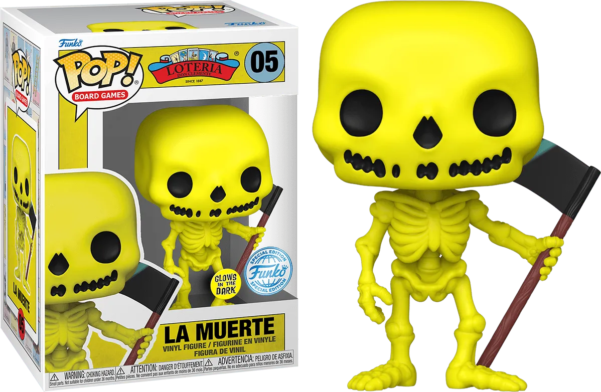 FUN74113 Loteria - La Muerte US Exclusive Glow Pop! Vinyl [RS] - Funko - Titan Pop Culture
