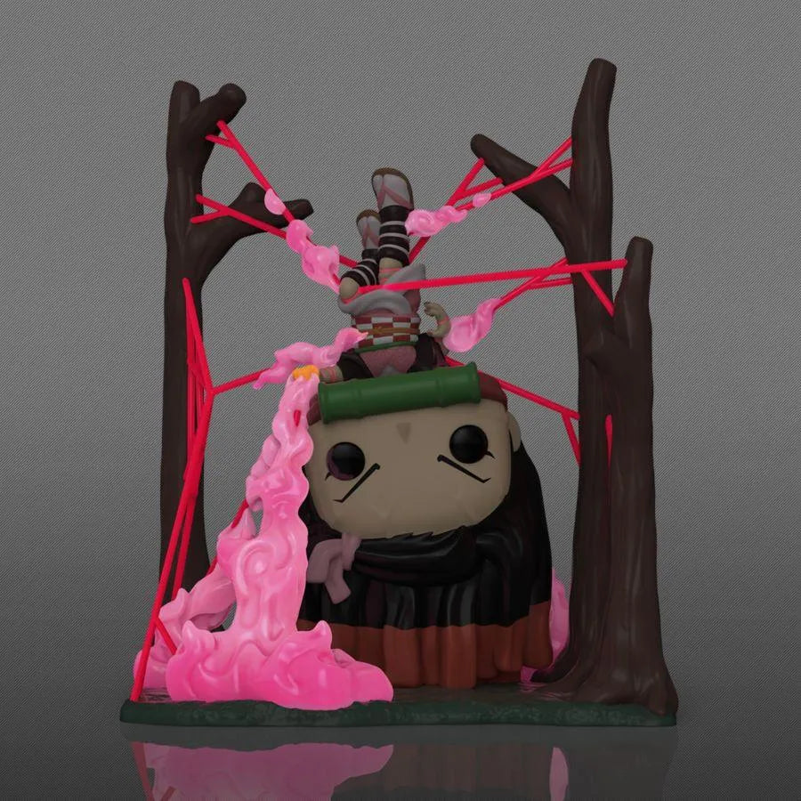 FUN74185 Demon Slayer - Nezuko in Web US Exclusive Glow Pop! Deluxe [RS] - Funko - Titan Pop Culture