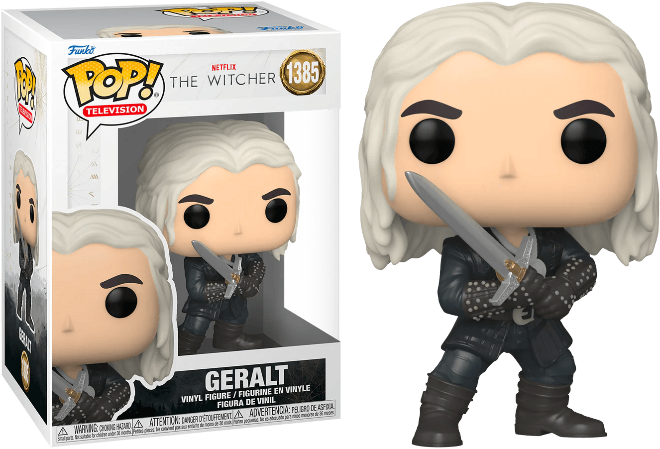 FUN74246 The Witcher (TV) - Geralt with Sword Pop! Vinyl - Funko - Titan Pop Culture