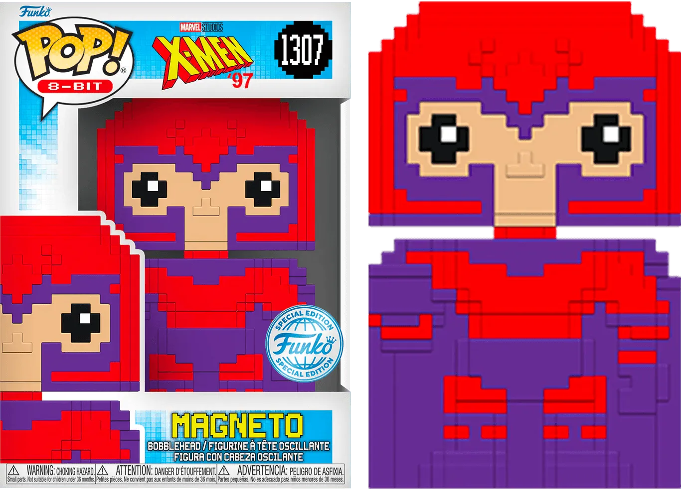 FUN74446 X-Men '97 - Magneto 8-Bit US Exclusive Pop! Vinyl [RS] - Funko - Titan Pop Culture