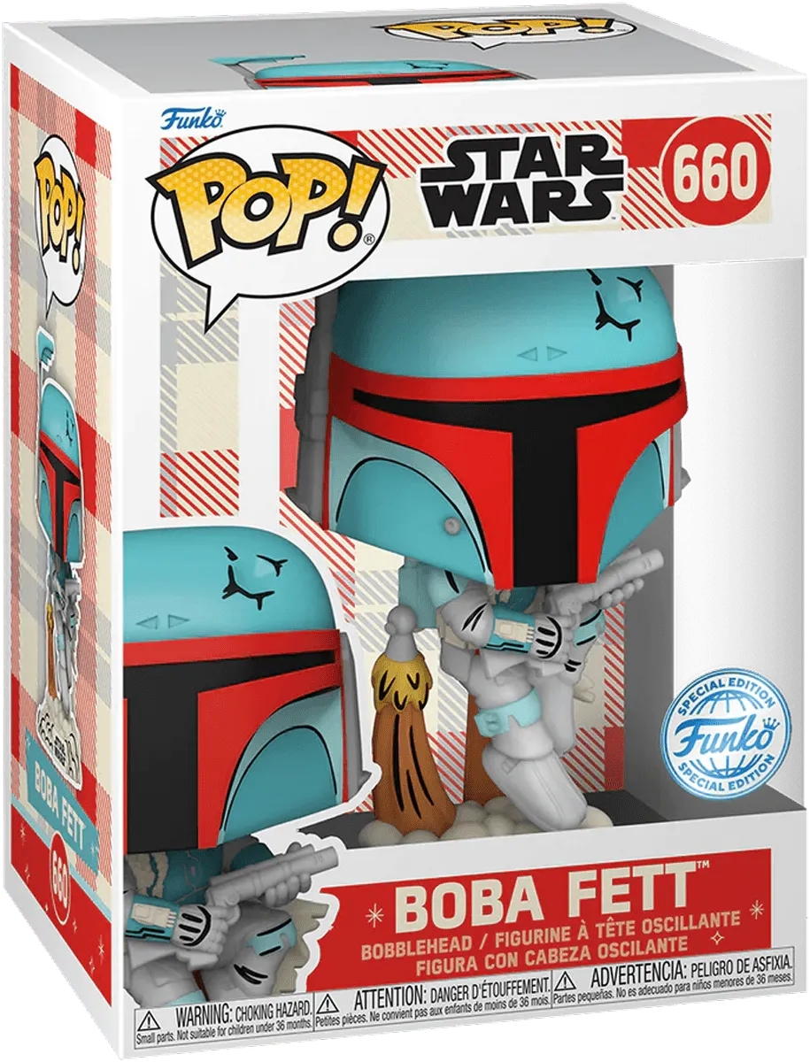 FUN74476 Star Wars: D100 - Boba Fett Retro Reimagined Pop! Vinyl [RS] - Funko - Titan Pop Culture