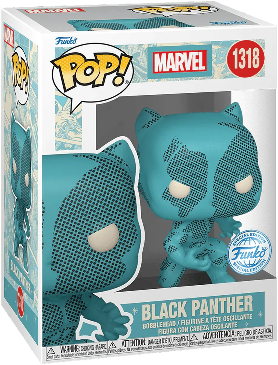 FUN74478 Marvel Comics: D100 - Black Panther Retro Reimagined US Exclusive Pop! Vinyl [RS] - Funko - Titan Pop Culture