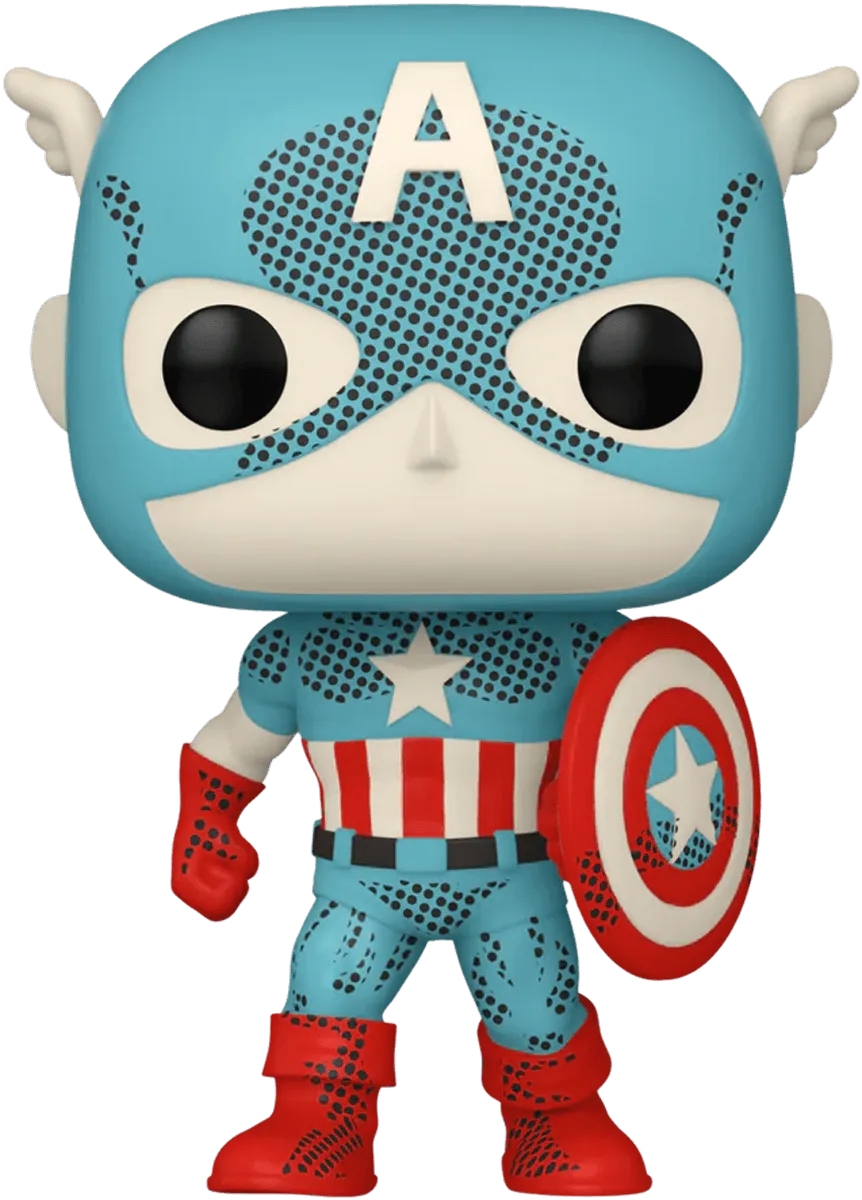 FUN74479 Marvel Comics: D100 - Captain America Retro Reimagined Pop! Vinyl [RS] - Funko - Titan Pop Culture