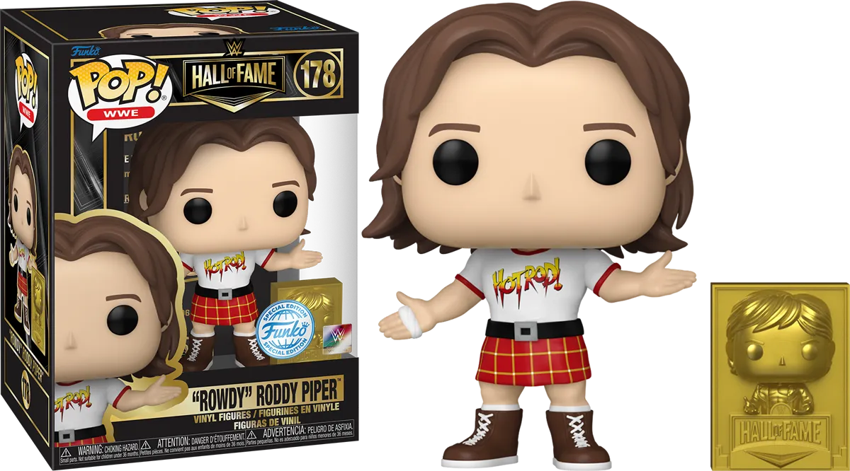 FUN74602 WWE: Hall of Fame - Rowdy Roddy Piper US Exclusive Pop! Vinyl [RS] - Funko - Titan Pop Culture