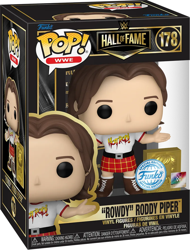 FUN74602 WWE: Hall of Fame - Rowdy Roddy Piper US Exclusive Pop! Vinyl [RS] - Funko - Titan Pop Culture