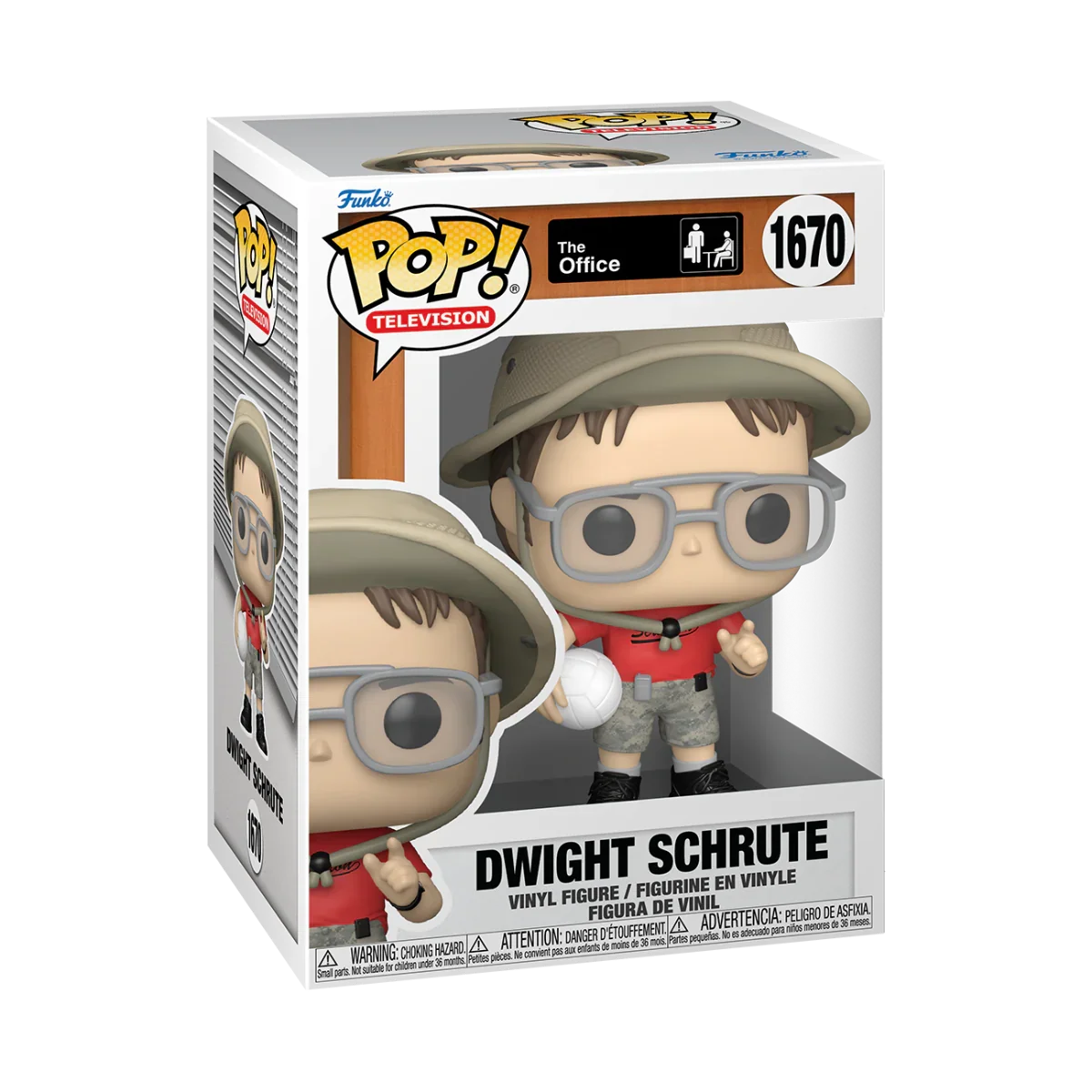 FUN75675 The Office - Dwight Schrute (Volleyball) Pop! Vinyl - Funko TBA - Titan Pop Culture