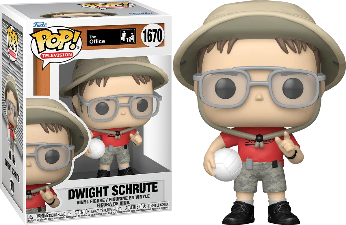 FUN75675 The Office - Dwight Schrute (Volleyball) Pop! Vinyl - Funko TBA - Titan Pop Culture