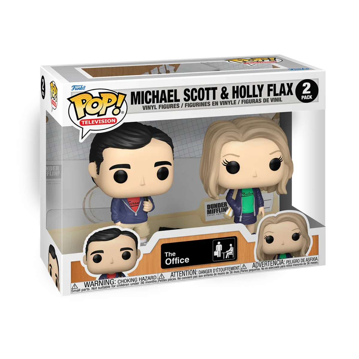 FUN75679 The Office - Michael Scott & Holly Flax Pop! Viny 2-Pack - Funko - Titan Pop Culture