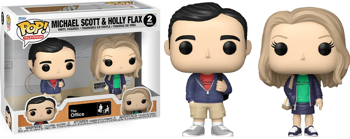 FUN75679 The Office - Michael Scott & Holly Flax Pop! Viny 2-Pack - Funko - Titan Pop Culture