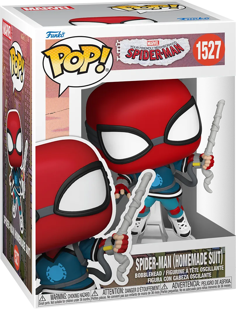 FUN75871 Friendly Neighbourhood Spider-Man - Spider-Man (Homemade Suit) Pop! Vinyl - Funko - Titan Pop Culture