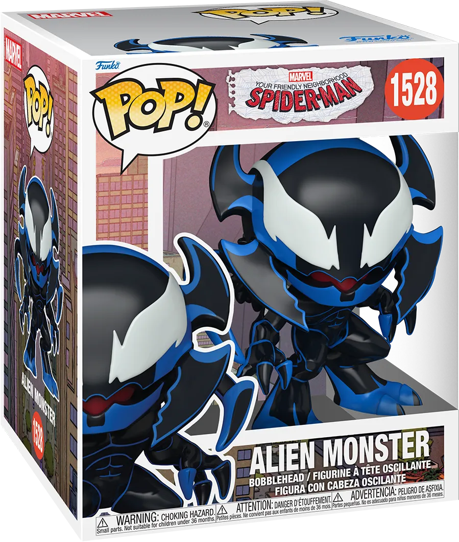 FUN75873 Friendly Neighbourhood Spider-Man - Alien Monster 6" Pop! Vinyl - Funko - Titan Pop Culture