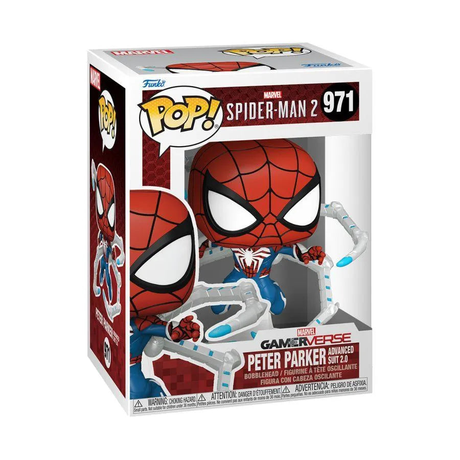 FUN76109 Spiderman 2 (VG'23) - Peter Parker with Advanced Suit 2.0 Pop! Vinyl - Funko - Titan Pop Culture