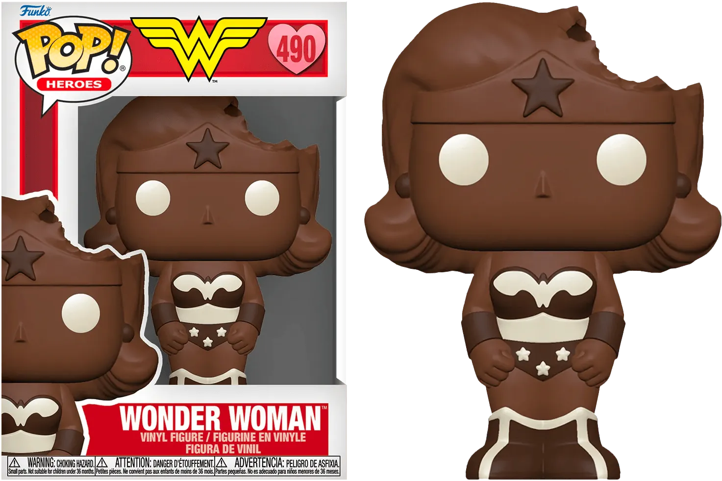 FUN76221 DC Comics: Valentines 2024 - Wonder Woman (Easter Chocolate) Pop! Vinyl - Funko - Titan Pop Culture