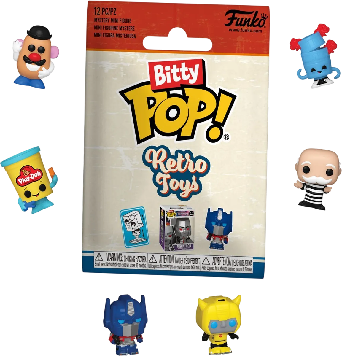 Juguetes Retro - Surtido de Bolsas Sorpresa Bitty Pop! (Expositor de 32)