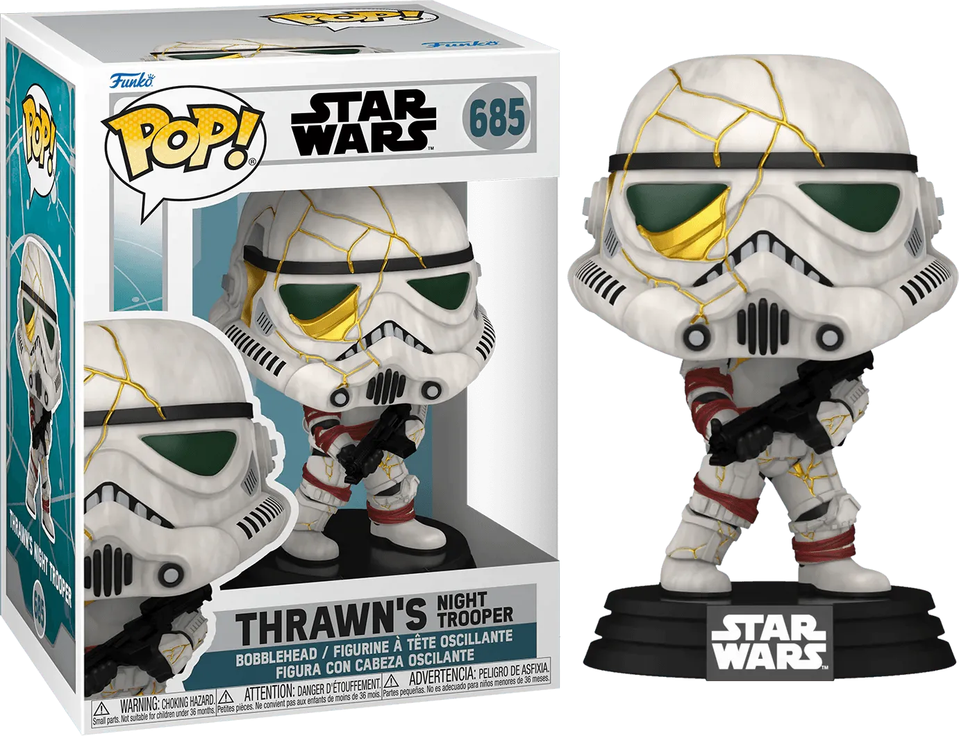 FUN76541 Star Wars: Ahsoka (TV) - Thrawn's Night Trooper (White/Gold Helmet) Pop! Vinyl - Funko - Titan Pop Culture