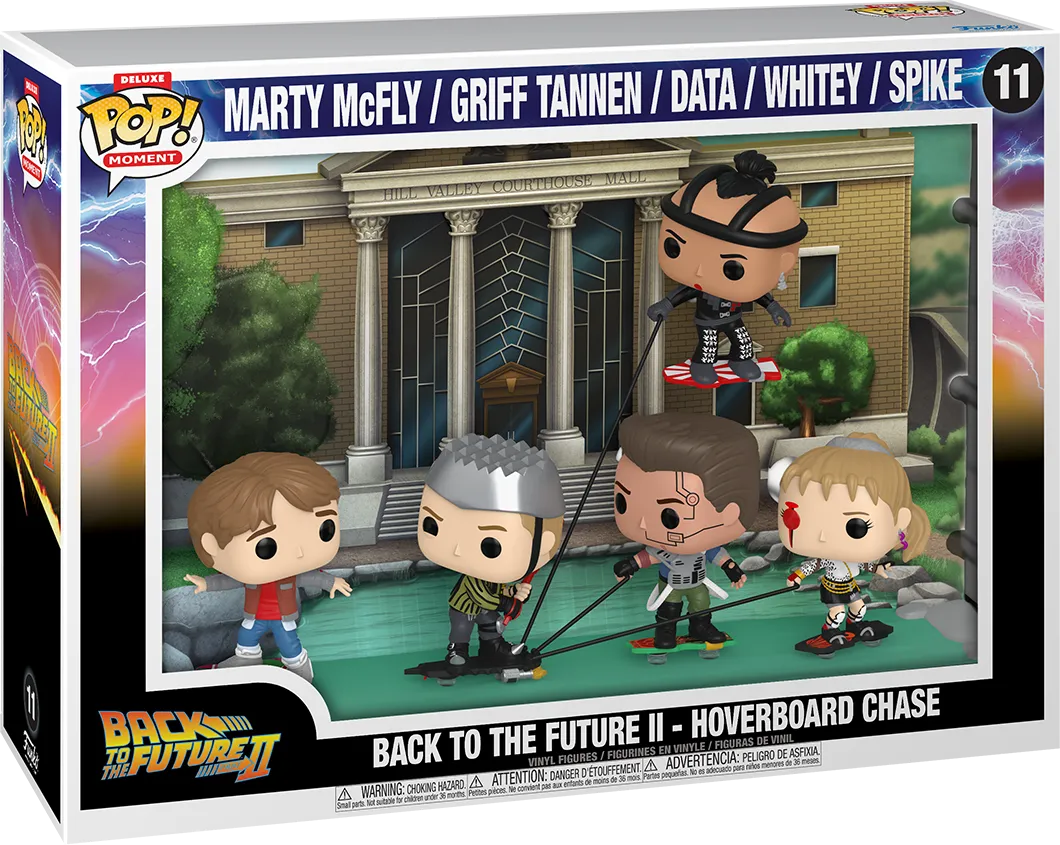 FUN76563 Back to the Future - Hoverboard Chase Scene US Exclusive Pop! Moment Deluxe [RS] - Funko - Titan Pop Culture