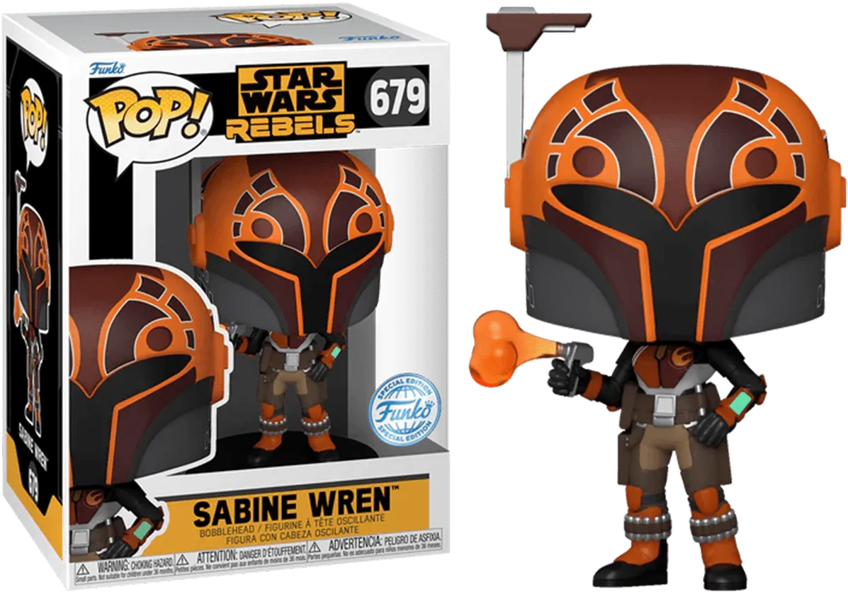 FUN76705 Star Wars: Rebels - Sabine Wren US Exclusive Metallic Pop! Vinyl [RS] - Funko - Titan Pop Culture