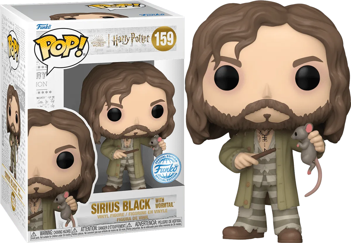 FUN76708 Harry Potter - Sirius Black with Wormtail US Exclusive Pop! Vinyl [RS] - Funko TBA - Titan Pop Culture
