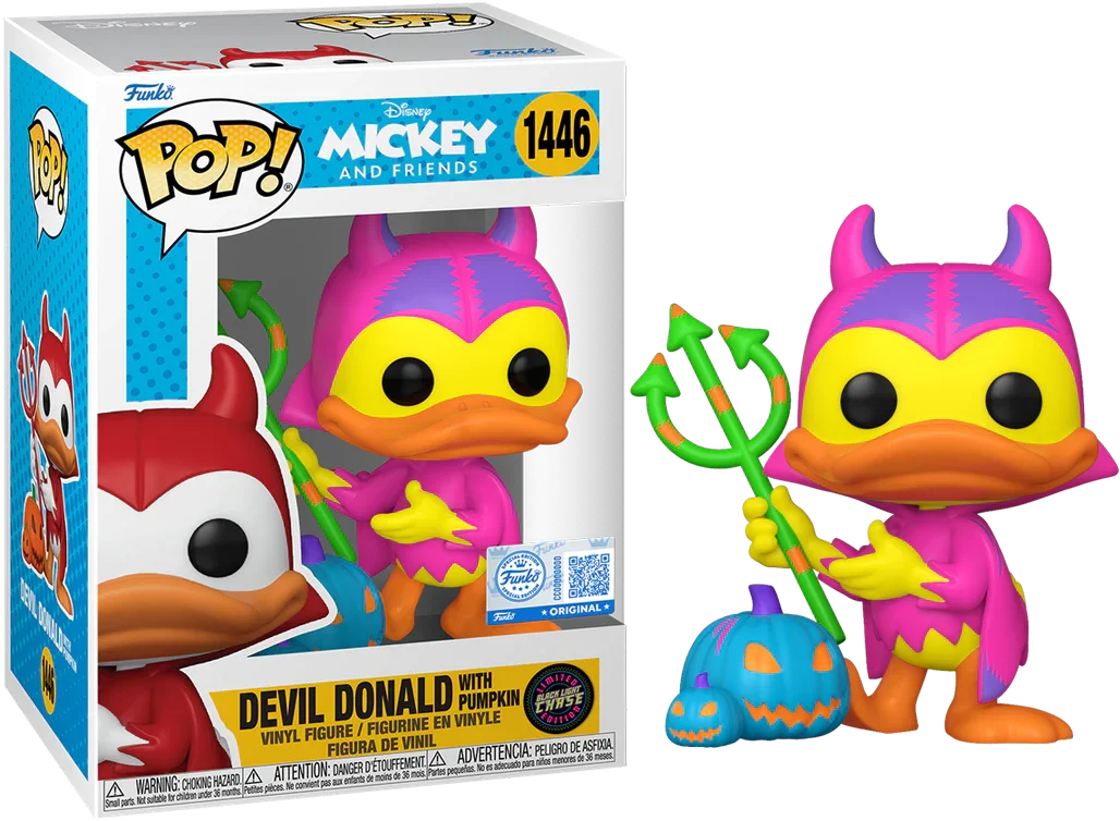 FUN77398 Disney - Devil Donald with Pumpkin (with chase) US Exclusive Pop! Vinyl [RS] - Funko - Titan Pop Culture